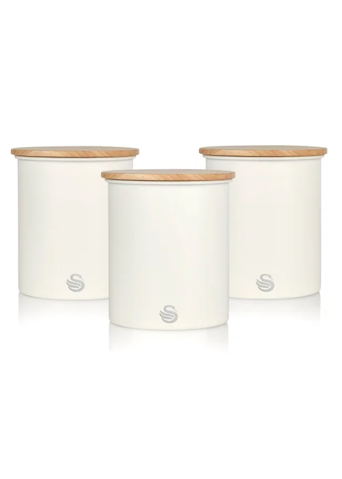 Swan Nordic Storage Canisters White (Set of 3) - One Size Image 1