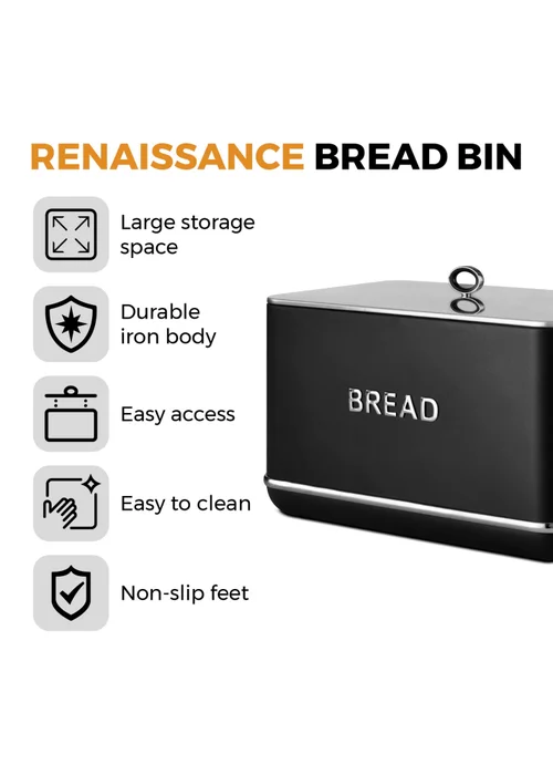 Tower Renaissance Bread Bin - One Size Image 2