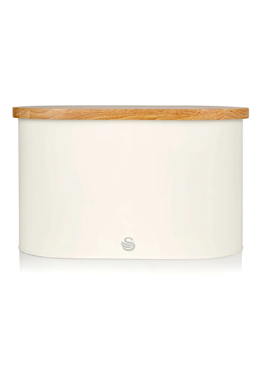 Swan Nordic Oval Bread Bin With Cutting Board Lid - One Size Image 1
