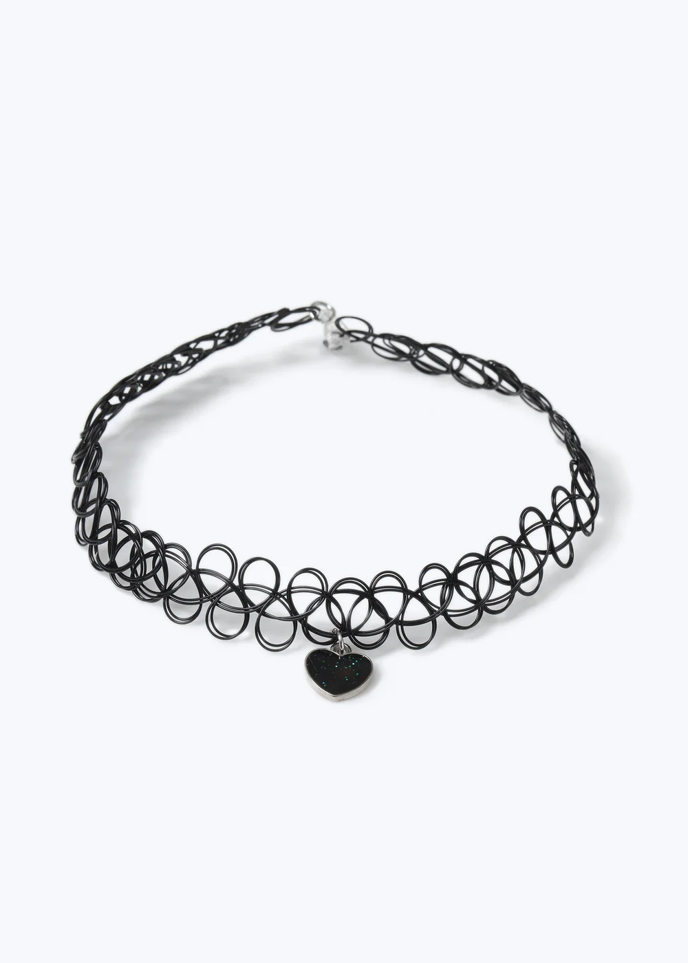 Black Mood Heart Choker - One Size Image 2
