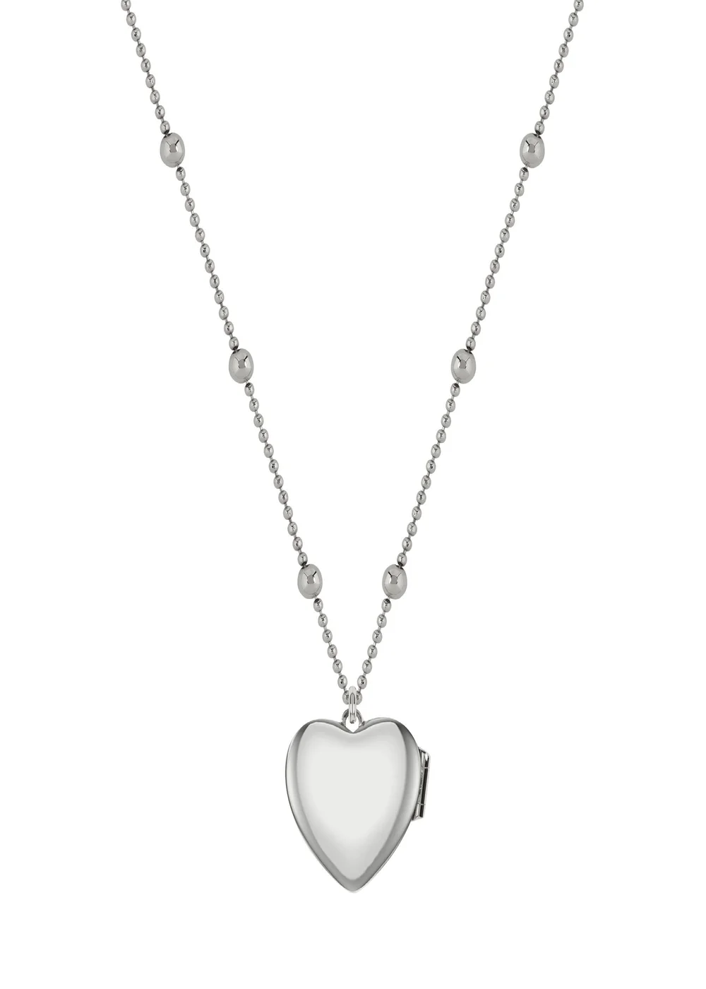 Radley London Silver Plated Bobble Chain Heart Locket Necklace - One Size Image 3