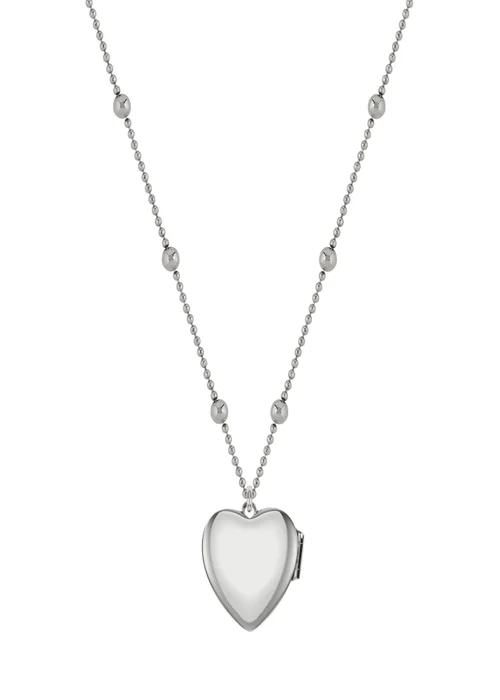 Radley London Silver Plated Bobble Chain Heart Locket Necklace - One Size Image 3