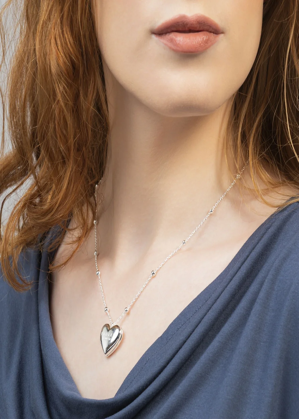 Radley London Silver Plated Bobble Chain Heart Locket Necklace - One Size Image 4