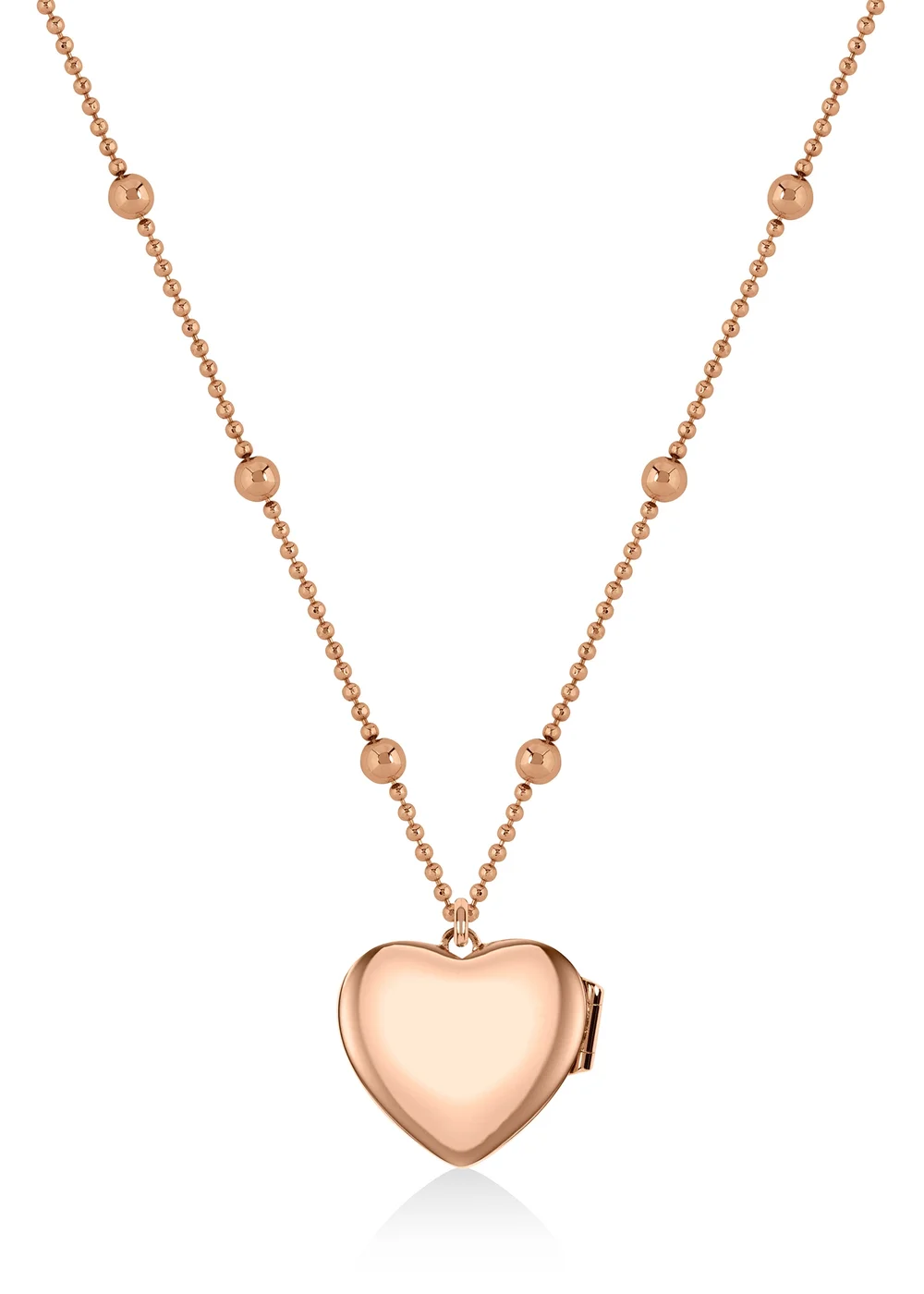Radley London 18ct Rose Gold Heart Shaped Locket Necklace - One Size Image 3