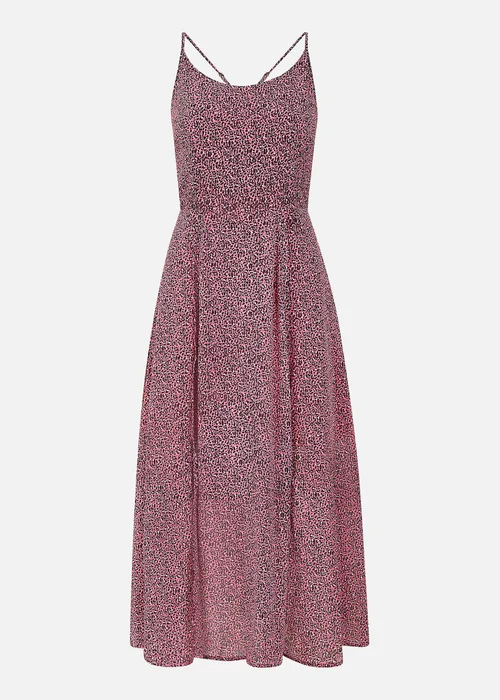 Yumi Pink Leopard Print Midi Sundress - 8 Image 3