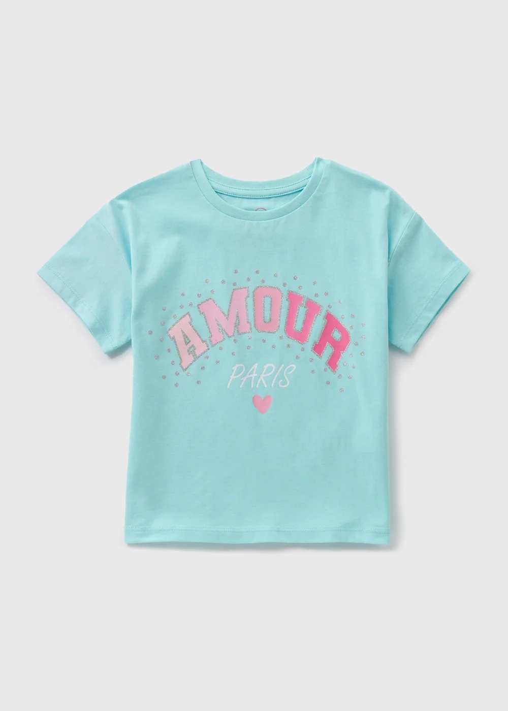 Girls Aqua Amour Paris T-Shirt (1-7yrs) - Age 2 - 3 Years Image 1