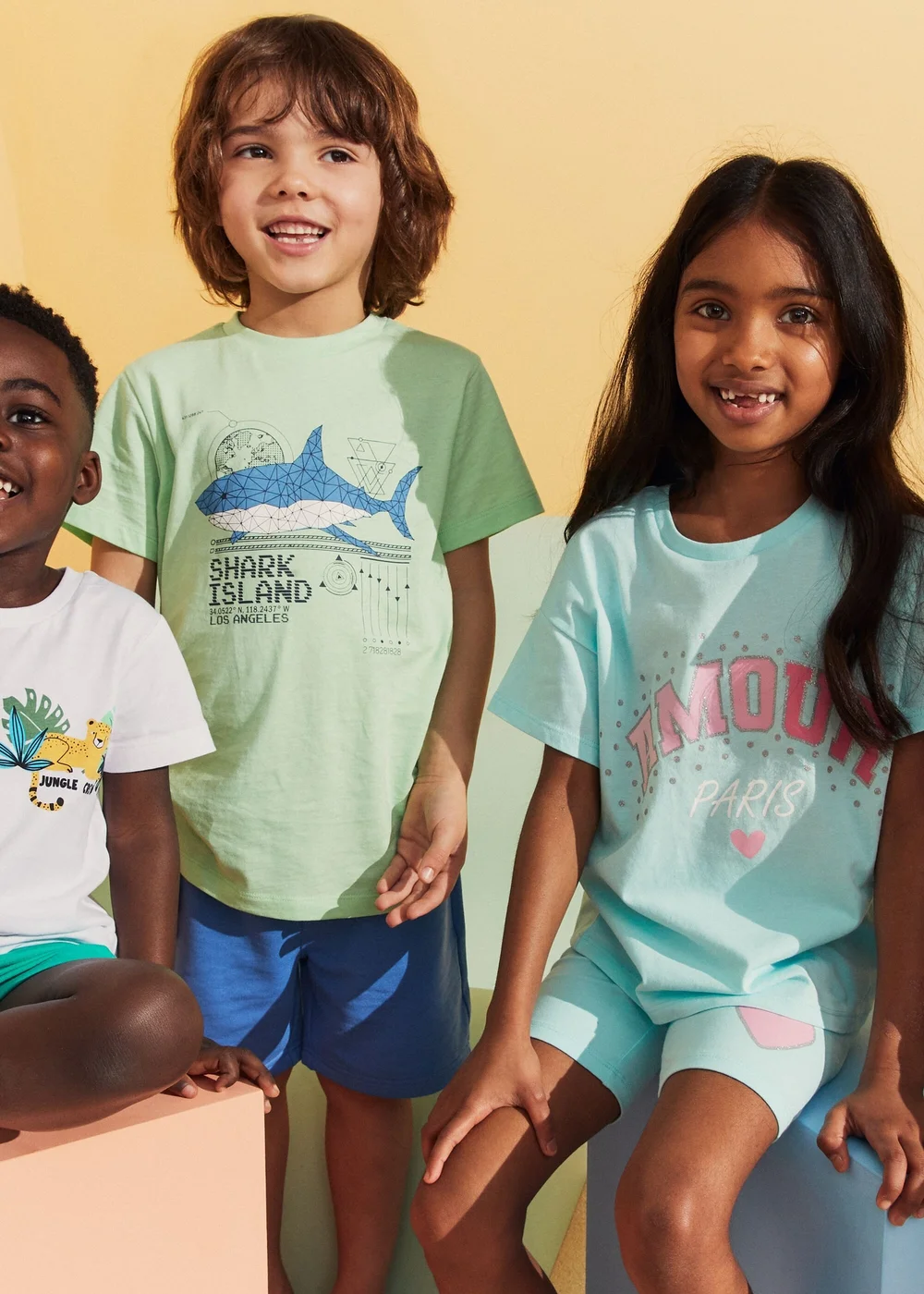 Girls Aqua Amour Paris T-Shirt (1-7yrs) - Age 2 - 3 Years Image 3