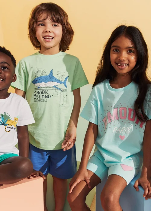 Girls Aqua Amour Paris T-Shirt (1-7yrs) - Age 2 - 3 Years Image 3