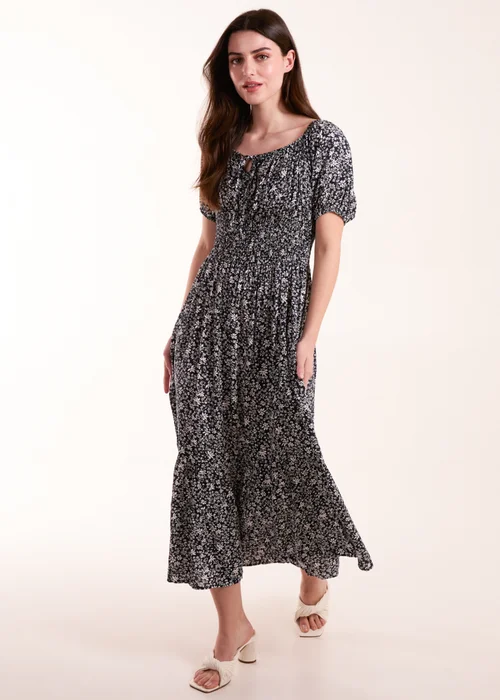 Blue Vanilla Navy Scoop Neck Maxi Dress - 10 Image 4