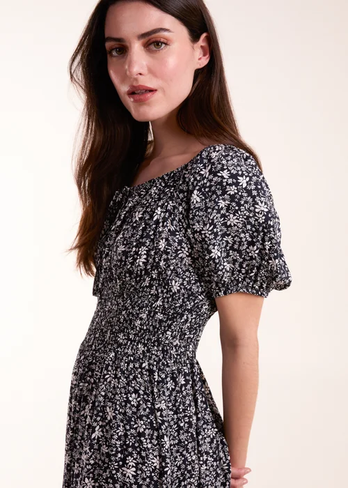 Blue Vanilla Navy Scoop Neck Maxi Dress - 10 Image 3