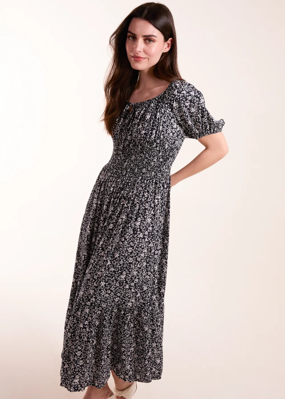 Blue Vanilla Navy Scoop Neck Maxi Dress - 10 Image 1