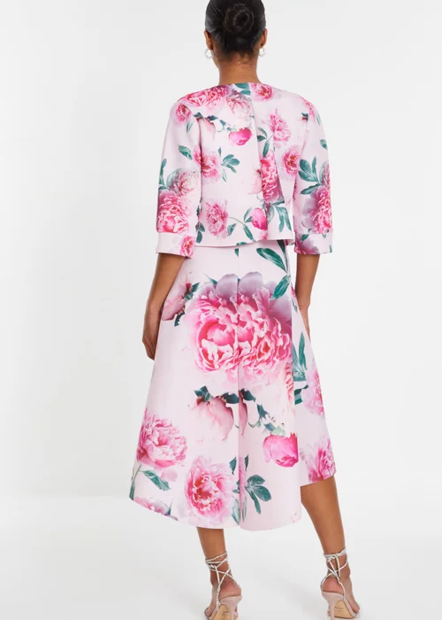 Quiz Pink Floral Split Sleeve Crop Jacket - 10 Image 2