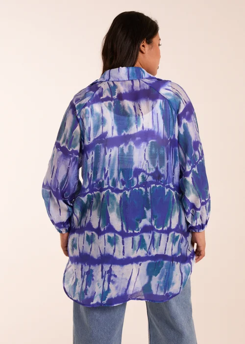 Blue Vanilla Curve Blue Tie Dye Shirt - 18-20 Image 2
