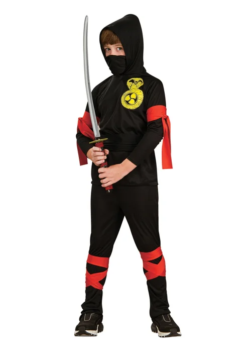 Rubies Kids Ninja Fancy Dress Costume (4-14 yrs) - S Image 2