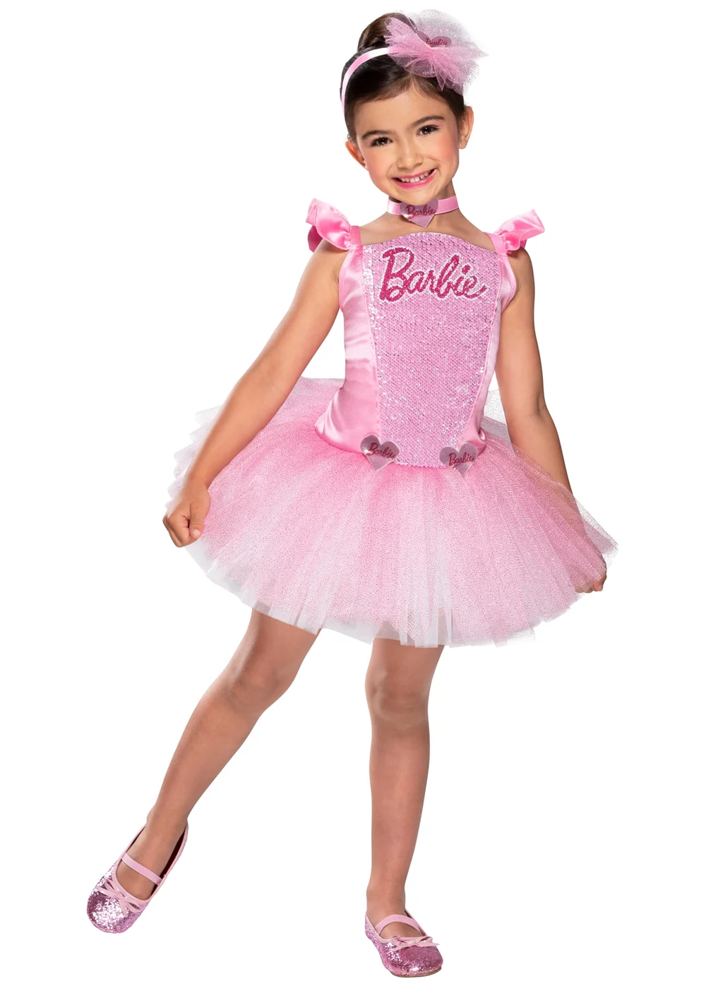 Rubies Kids Barbie Ballerina Fancy Dress Costume (3-8 yrs) - 7-8 Yrs Image 1