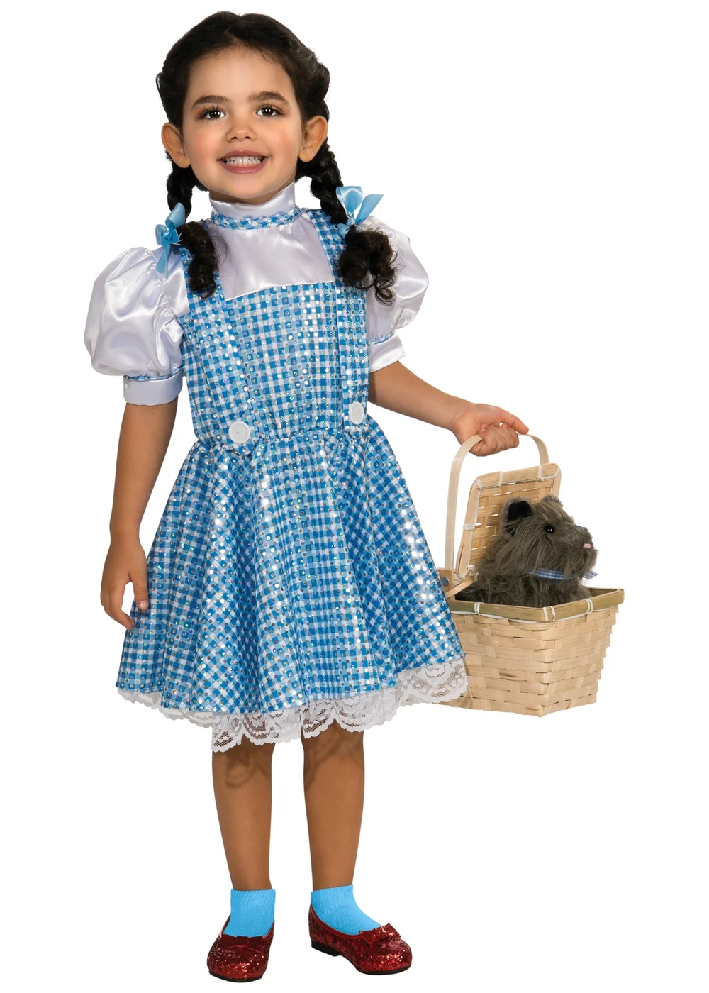 Rubies Kids Dorothy Fancy Dress Costume with Sequins (4–14 yrs) - S Image 1