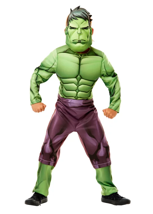 Rubies Kids Hulk Fancy Dress Costume Deluxe (3-8 yrs) - 3-4 Yrs Image 3