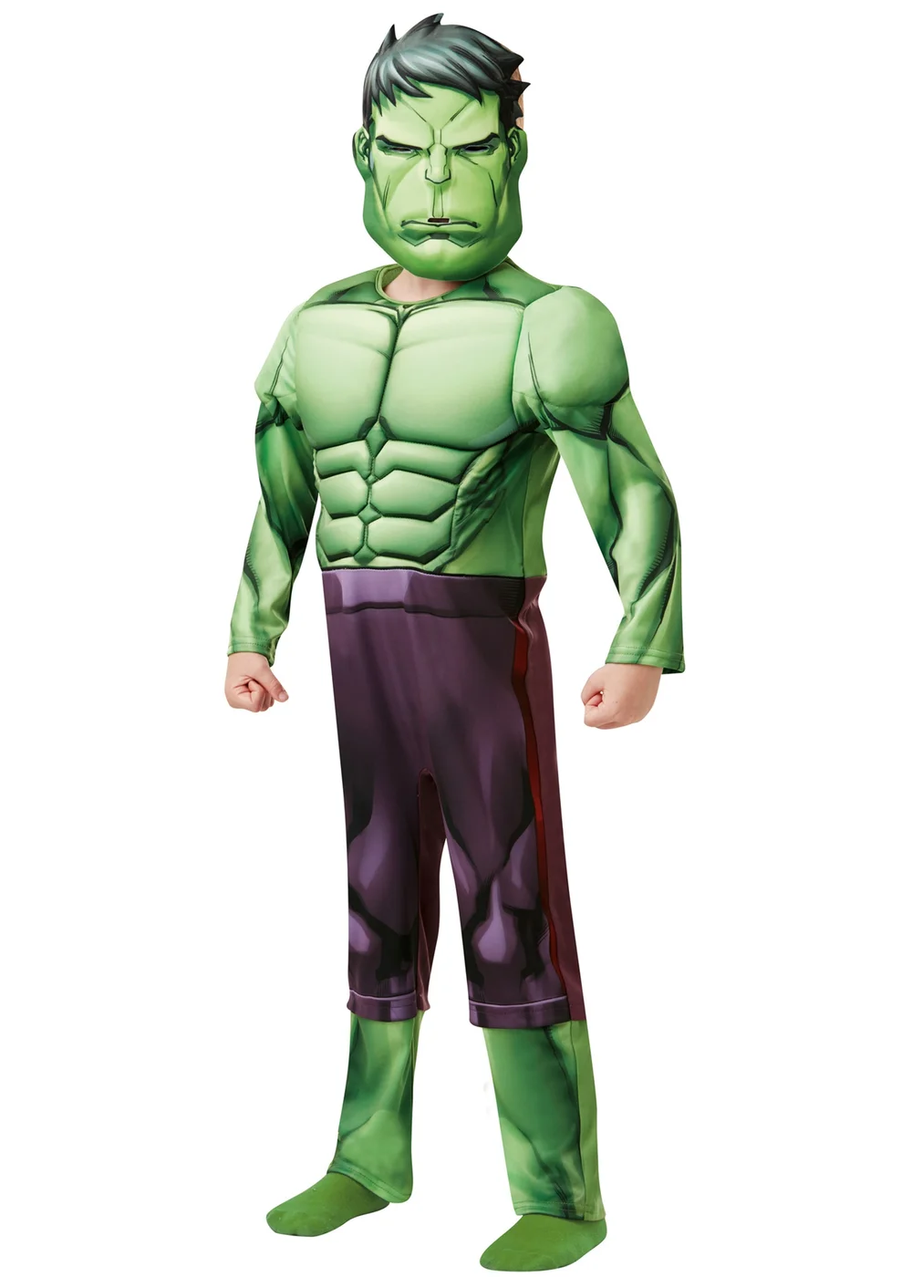 Rubies Kids Hulk Fancy Dress Costume Deluxe (3-8 yrs) - 3-4 Yrs Image 1