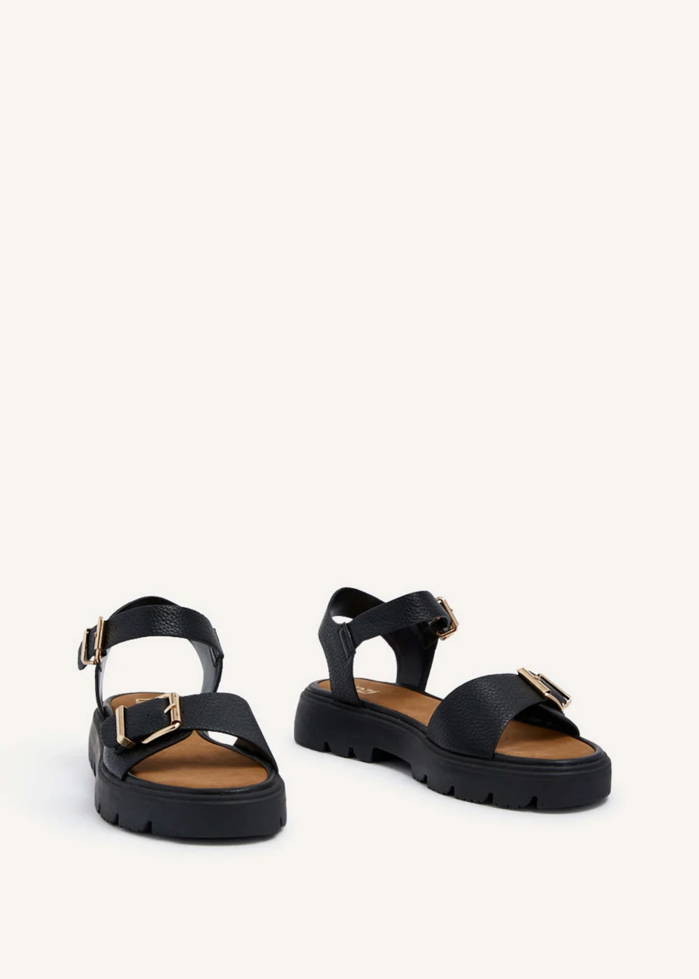 Linzi Comet Black Chunky Sandals - 3 Image 3