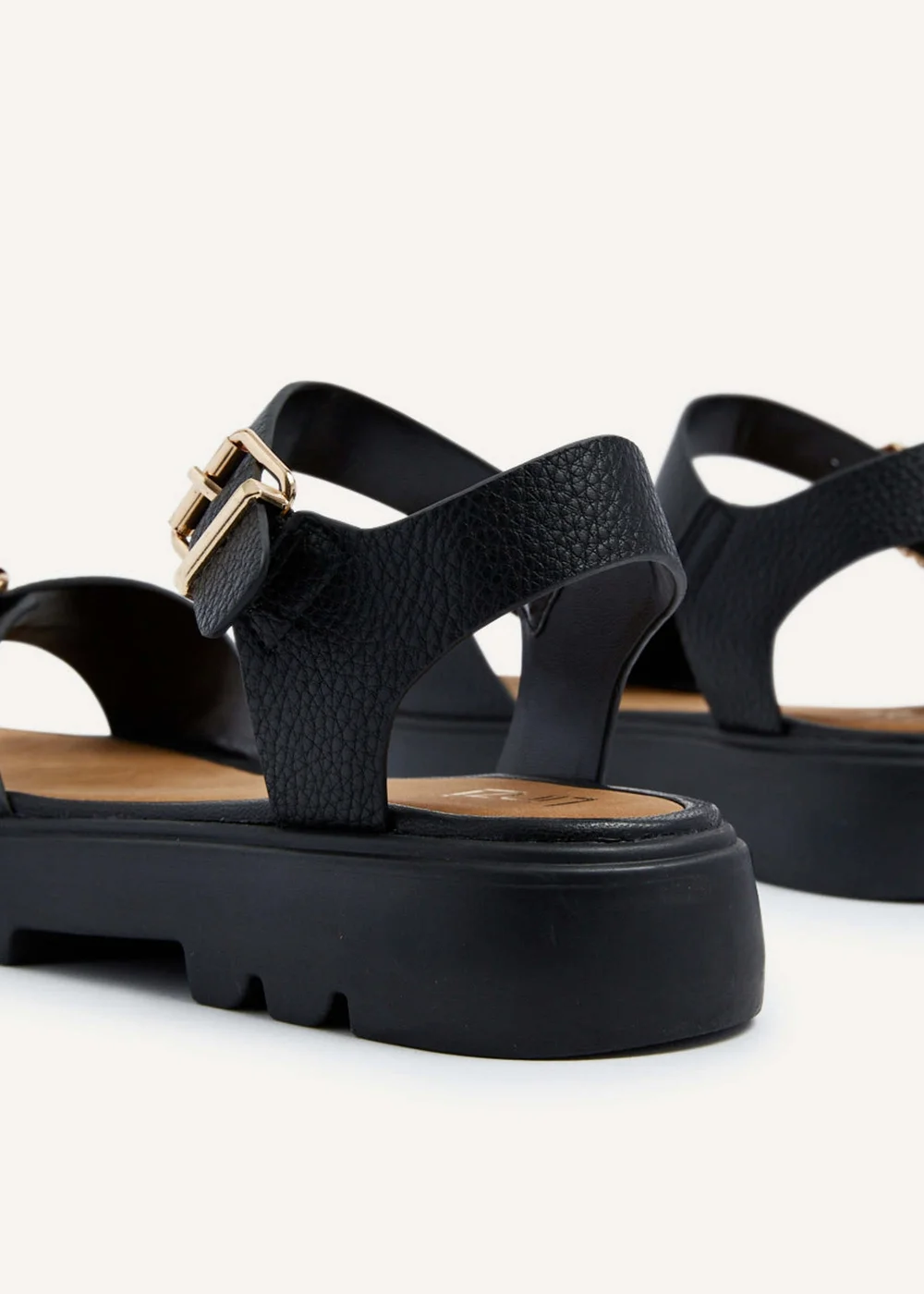 Linzi Comet Black Chunky Sandals - 3 Image 5