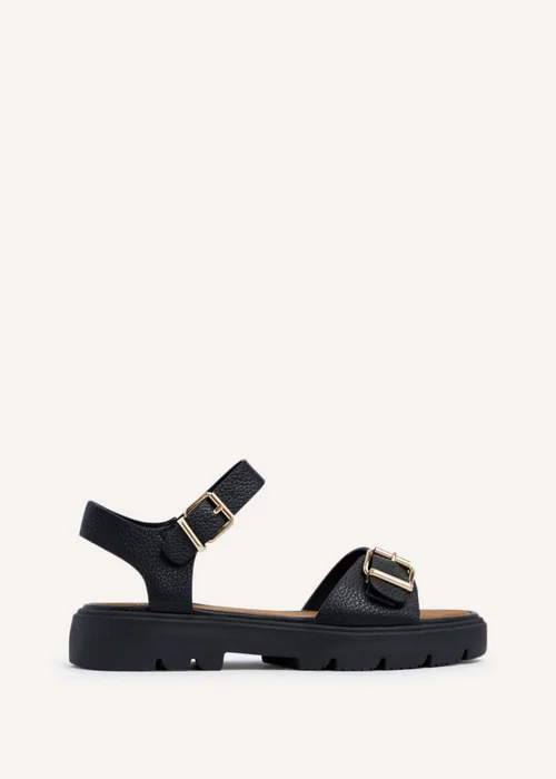 Linzi Comet Black Chunky Sandals - 3 Image 2