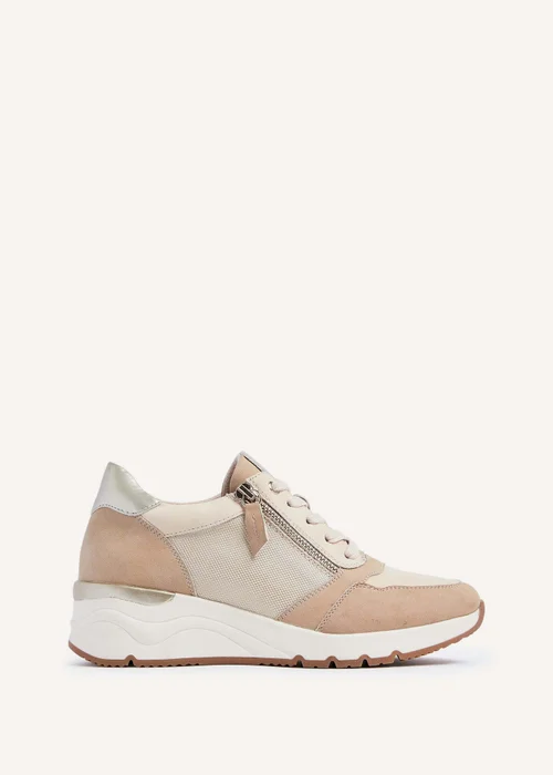 Linzi Luca Nude Wedge Trainers - 3 Image 2