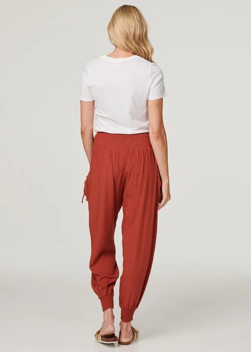 Izabel London Orange High Waist Pull On Tapered Pants - 18 Image 2