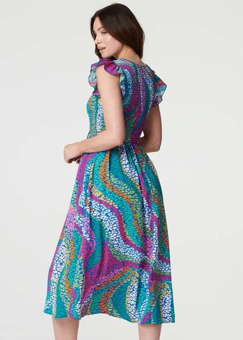 Izabel London Green Floral Ruched Front Maxi Dress - 8 Image 2