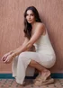 Threadbare Gold Birch Metallic Crochet Knit Maxi Cami Dress - 8 Image 5