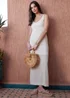 Threadbare Gold Birch Metallic Crochet Knit Maxi Cami Dress - 8 Image 4