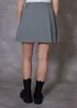 Threadbare Grey Pleated A-Line Mini Skirt - Size 10 Image 2