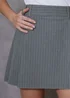 Threadbare Grey Pleated A-Line Mini Skirt - Size 10 Image 4