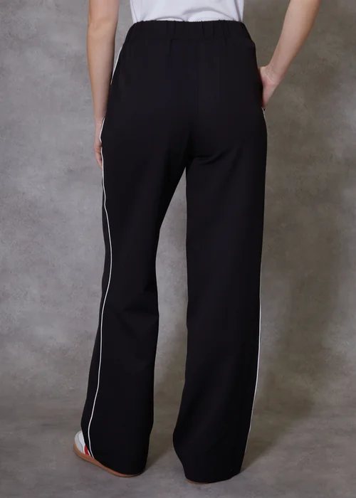 Threadbare Black Blackpool Tailored Trousers With Piping Detail - 10 Image 2