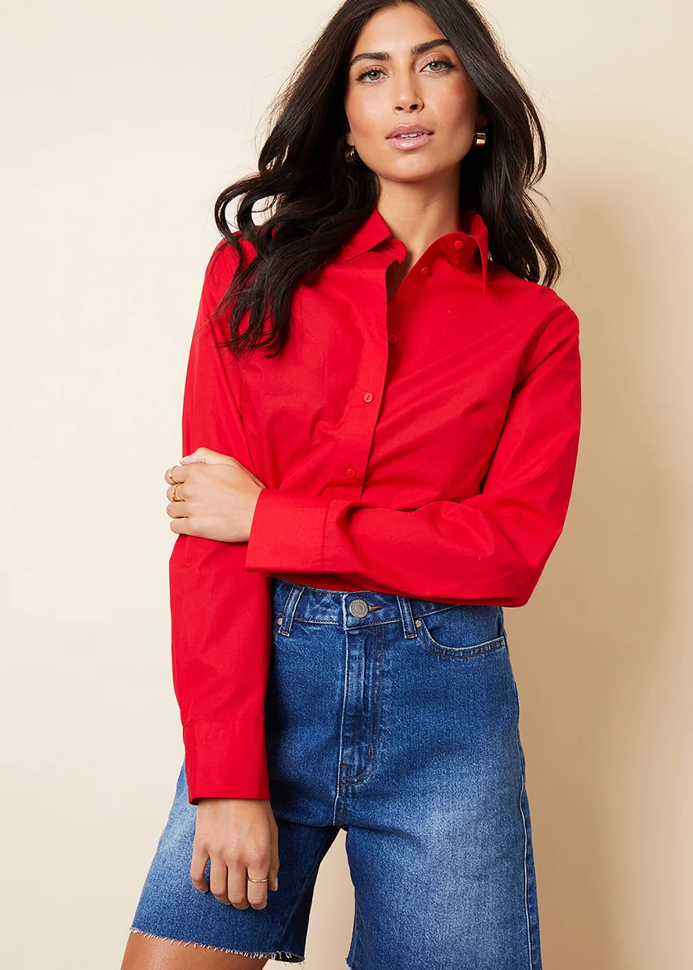 Threadbare Blue Leon Raw Hem Denim Bermuda Shorts - 8 Image 5