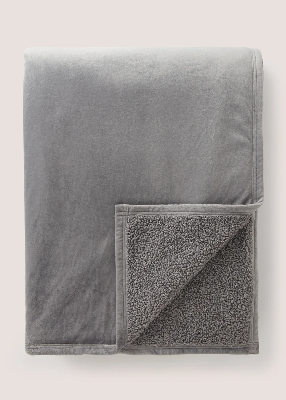 Grey Boucle Bedspread (200cm x 220cm) Image 1