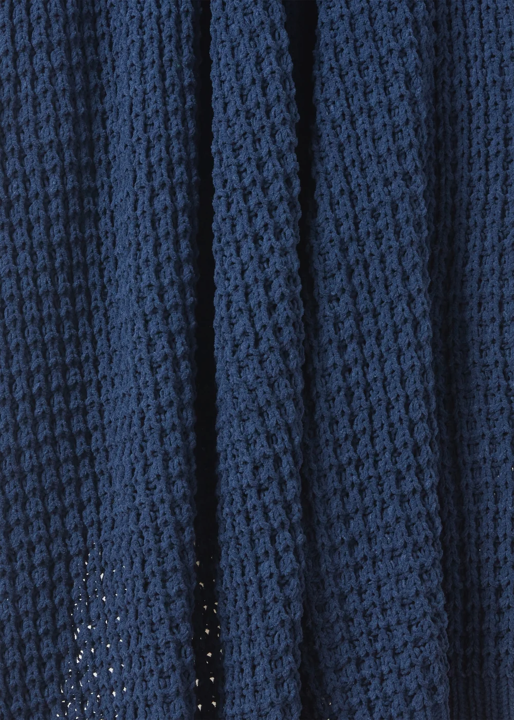 Navy Chenille Throw Image 2