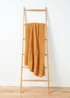 Orange Chenille Throw (130cm x 150cm) Image 1