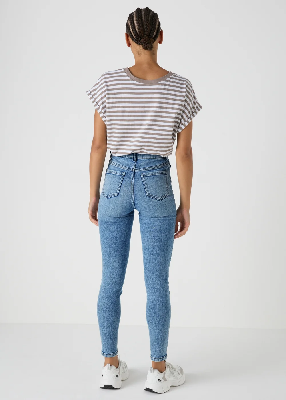 Papaya Petite Mid Wash April Skinny Jeans - 6 Image 2