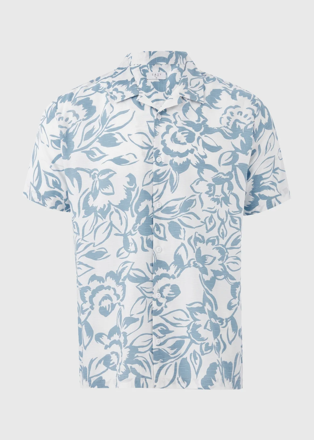 White Floral Viscose Shirt - S Image 5