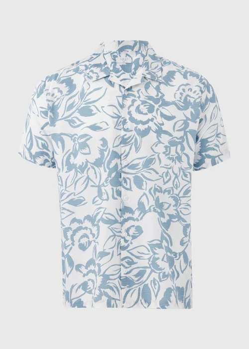 White Floral Viscose Shirt - S Image 5