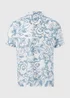 White Floral Viscose Shirt - S Image 5