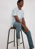 White Floral Viscose Shirt - S Image 4