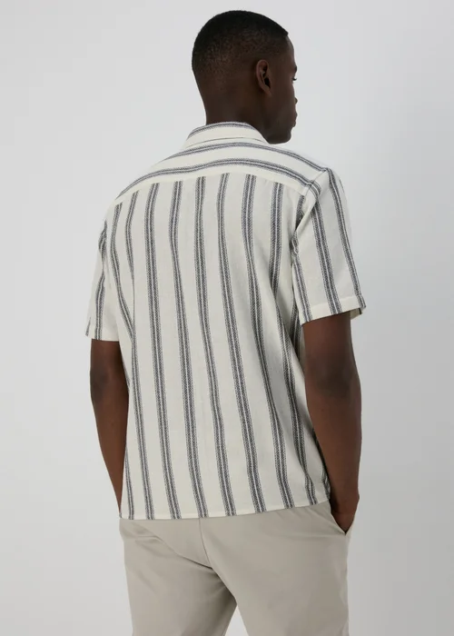 Ecru Stripe Cheesecloth Shirt - S Image 2