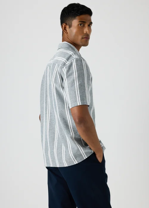 Navy Stripe Cheesecloth Shirt - S Image 2