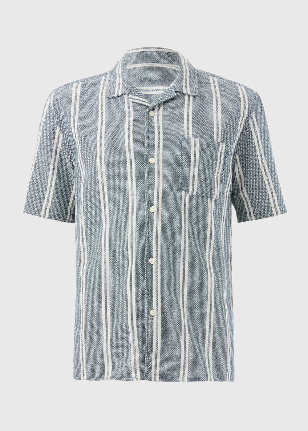 Navy Stripe Cheesecloth Shirt - S Image 4
