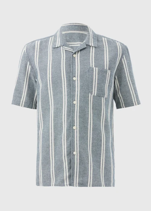 Navy Stripe Cheesecloth Shirt - S Image 4