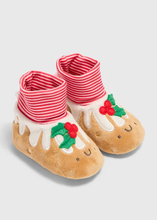 Baby Beige Pudding Sock Boot (Newborn-18mths) - Age 0 - 3 Months Image 1