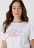 White I Do Crew T-Shirt - Size 8 Image 3