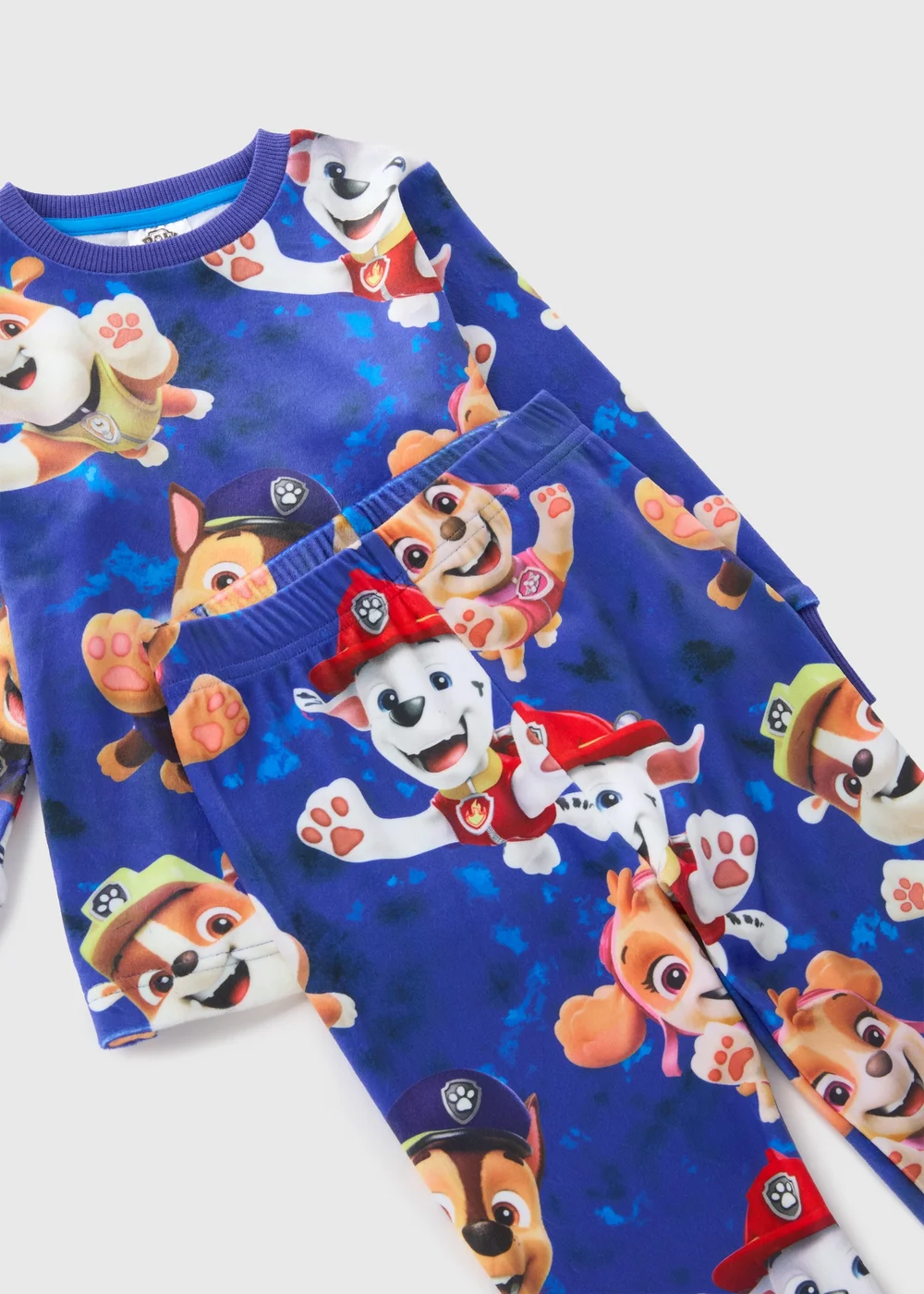 Paw Patrol Kids Blue Fleece Pyjama Set (1-7yrs) - 1 half year to 2 Image 2