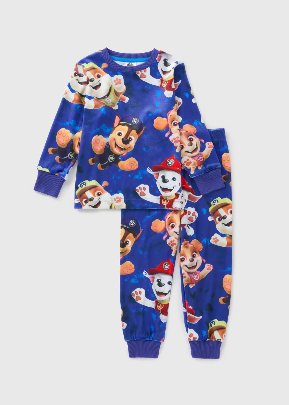 Paw Patrol Kids Blue Fleece Pyjama Set (1-7yrs) - 1 half year to 2 Image 1